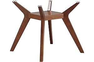 Coaster Furniture Paxton Round Table Base for Glass Top in Nutmeg Brown