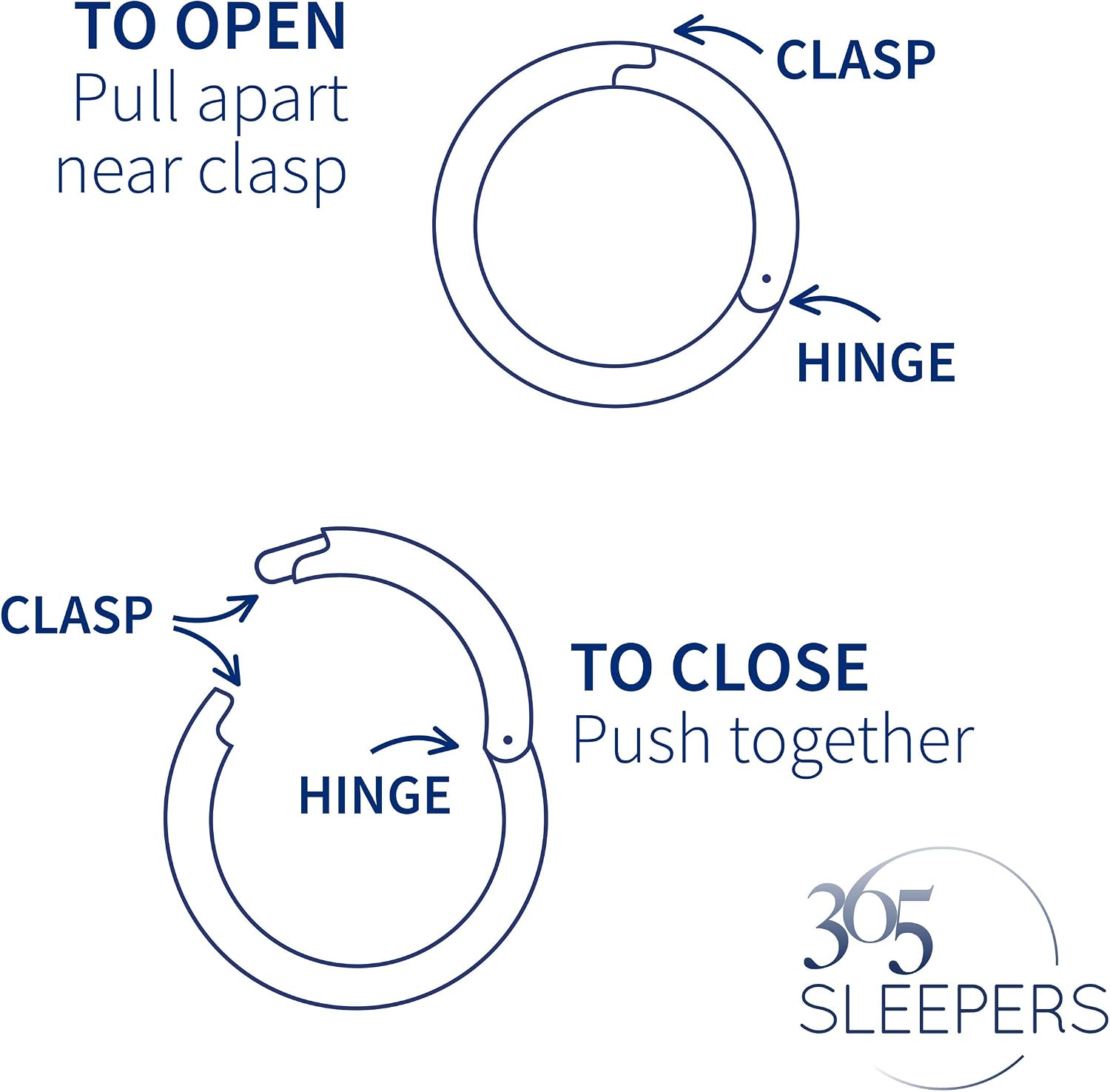 365 Sleepers Titanium Implant Grade 16G Gem Septum Jewelry Hinged Segment Ring Body Piercing Hoop Lip Rings Helix Cartilage Rook Sleeper Earrings 6mm – 14mm