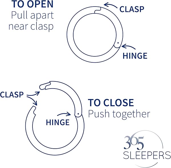 365 Sleepers - Par de pendientes de aro de titanio con cierre de bisagra, calibre 16, pirsin corporal, 5 mm, 6 mm, 7 mm, 8 mm, 9 mm, 10 mm, 11 mm, 12 mm, 13 mm, 14 mm, 16 mm - 5