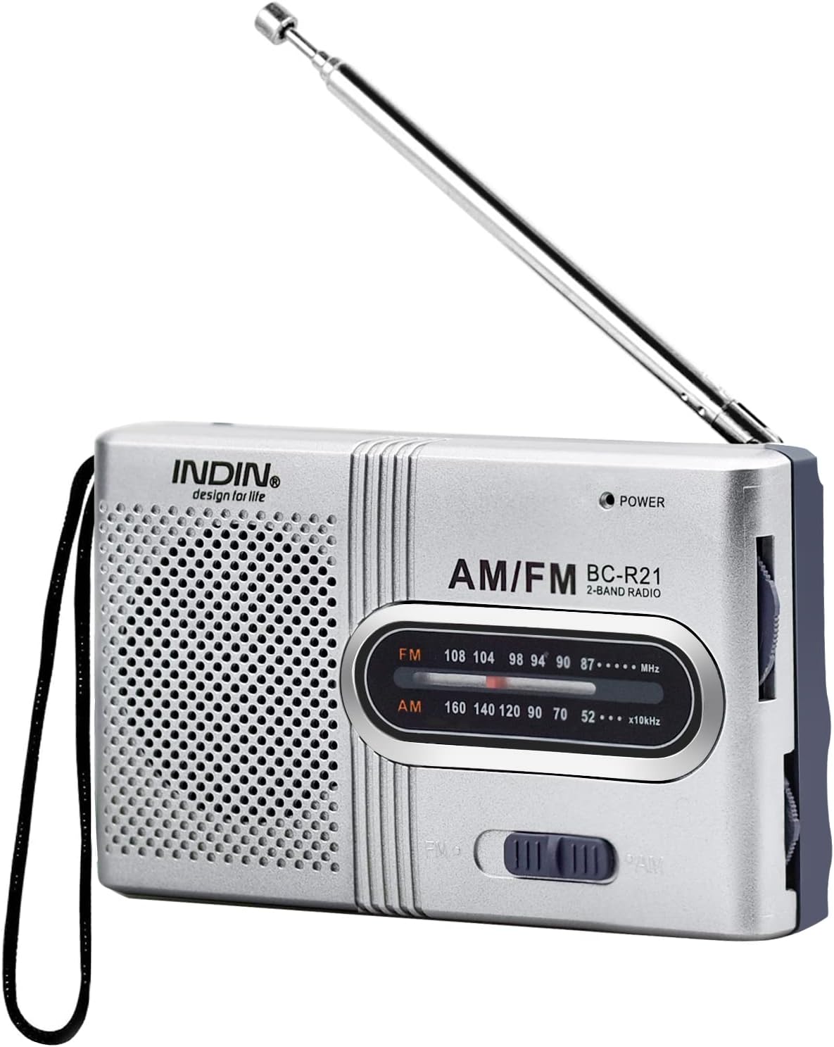Ejoyous Tragbares Radio 5W - AM/FM Batteriebetrieben Mit Kopfhöreranschluss