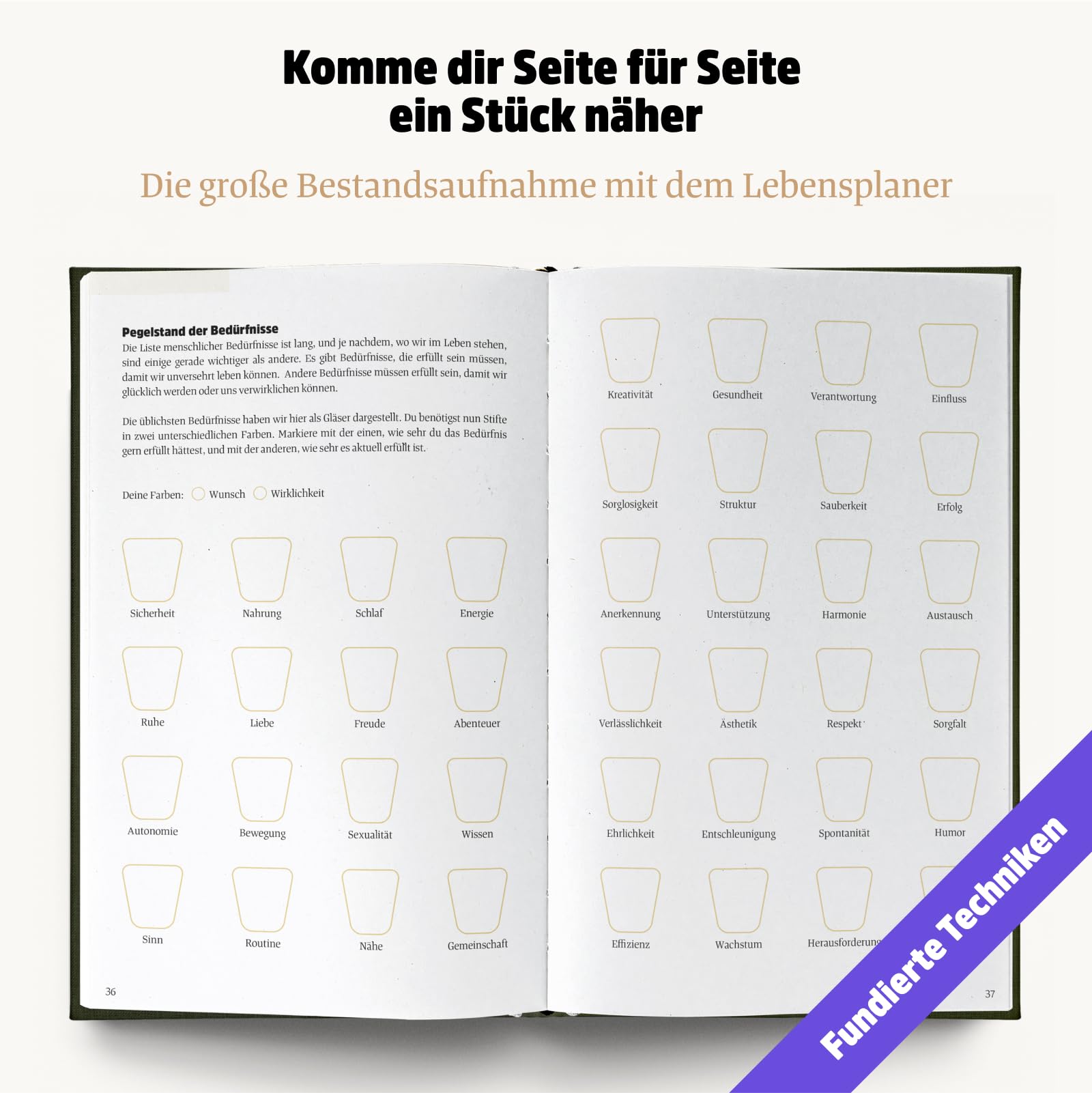 Ein guter Plan Zeitlos – Ganzheitlicher Terminkalender für mehr Achtsamkeit und weniger Stress – Undatierter Wochenplaner mit 56 Tipps und Zitaten ohne Kitsch (Wald)