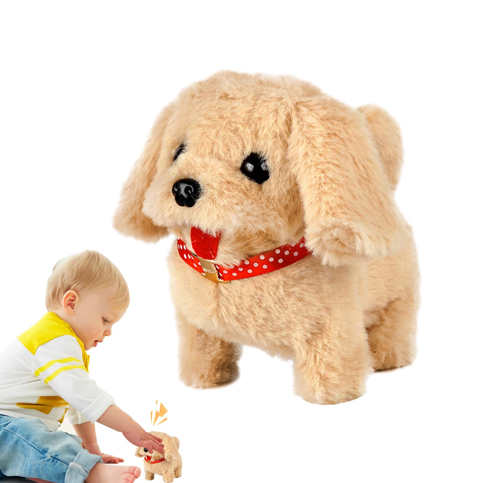 ✦大特価☘️電子ウォーキング秋田犬 ぬいぐるみ 歩くおもちゃ 吠える Amazon.co.jp: 電子ウォーキング秋田犬のぬいぐるみ、リアルな