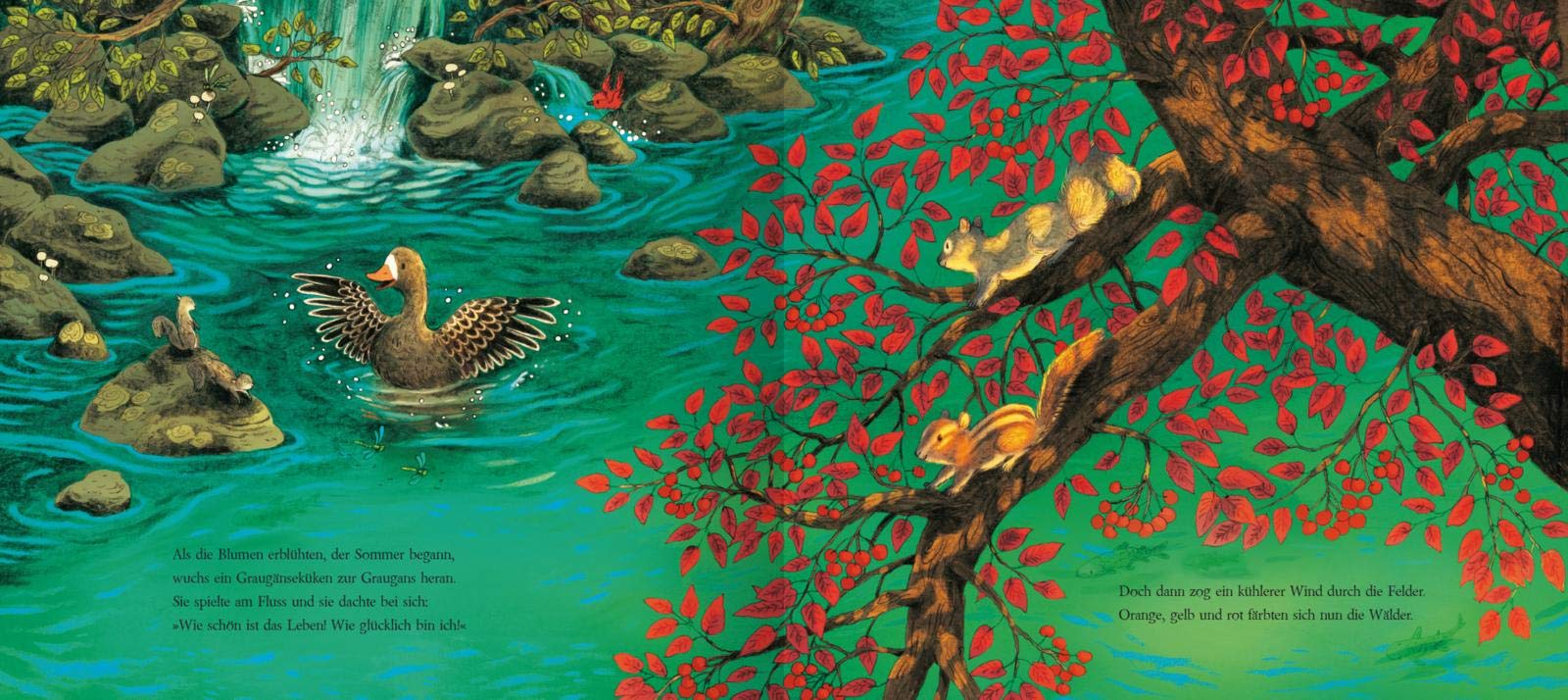 Was macht die kleine Gans im Herbst?: Kinderbuch ab 3, über mutige Gans & Suche nach Platz in der Welt