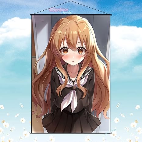 Amazon イリュージョンフィールド タペストリー とらドラ Tiger Dragon 逢坂 大河 あいさか たいが 掛ける絵 ポスター 吊り軸 巻物 軸物 部屋飾り壁 二次元 アニメ周辺 カスタマイズ可能 贈り物 約70cm X 100cm アニメ 萌えグッズ 通販