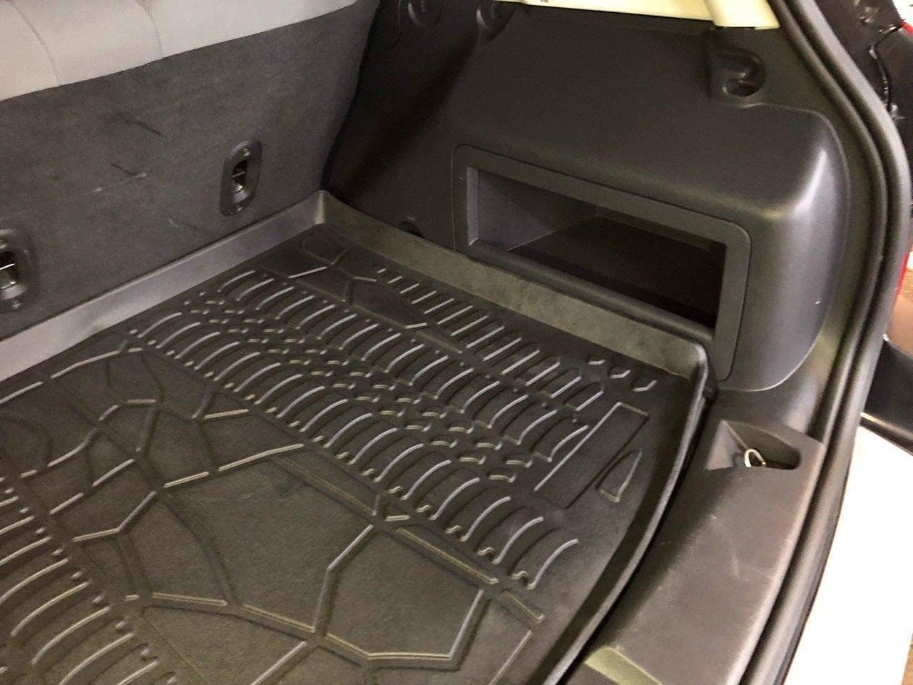 Cargo Liner - Trunk Mat for Jeep Patriot 2007-2017 – Weather-Resistant Trunk Mats for Cars with Raised Lip – Non-Slip Car Trunk Mat Rubber – Easy to Install – Laser Pre-Cut Design