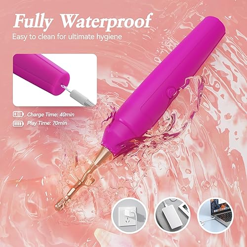 Miniatura 7 de Juguetes sexuales y juegos para adultos, varita vibradora para punto G, 2 en 1, mejorados, vibradores de clítoris con 3 nuevos cabezales