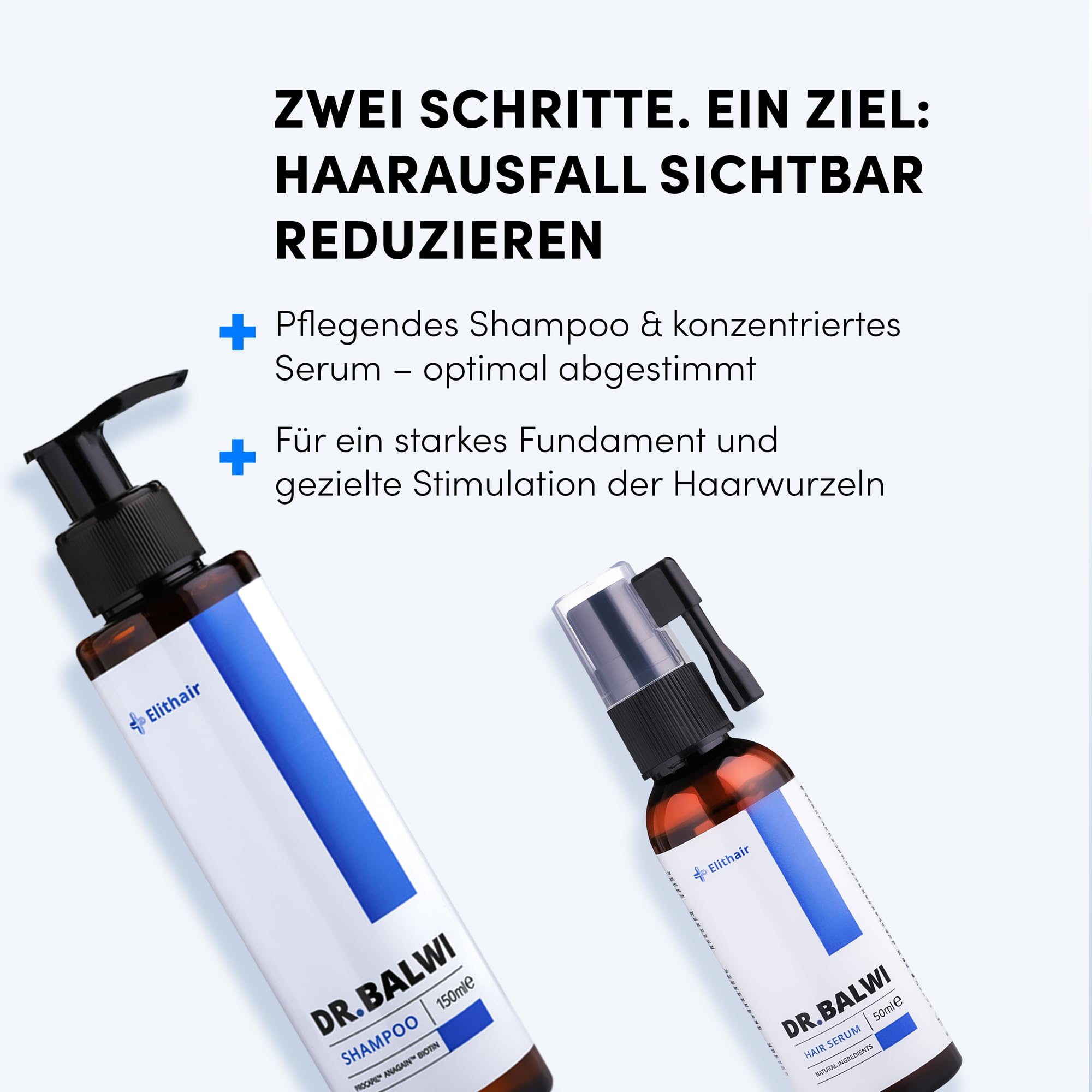 Dr. Balwi Shampoo & Spray Set – Kräftiges Haarwachstum mit Procapil & AnaGain, Anti Haarausfall, mehr Haardichte & Glanz, ohne Silikone & Parabene, Experten-Haarpflege