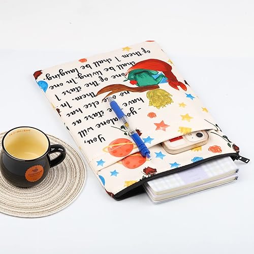 Miniatura 5 de Funda de libro de príncipe para los amantes de los libros, protector de libros de mercancía del príncipe pequeño, regalo de amistad, 9.6 x 12
