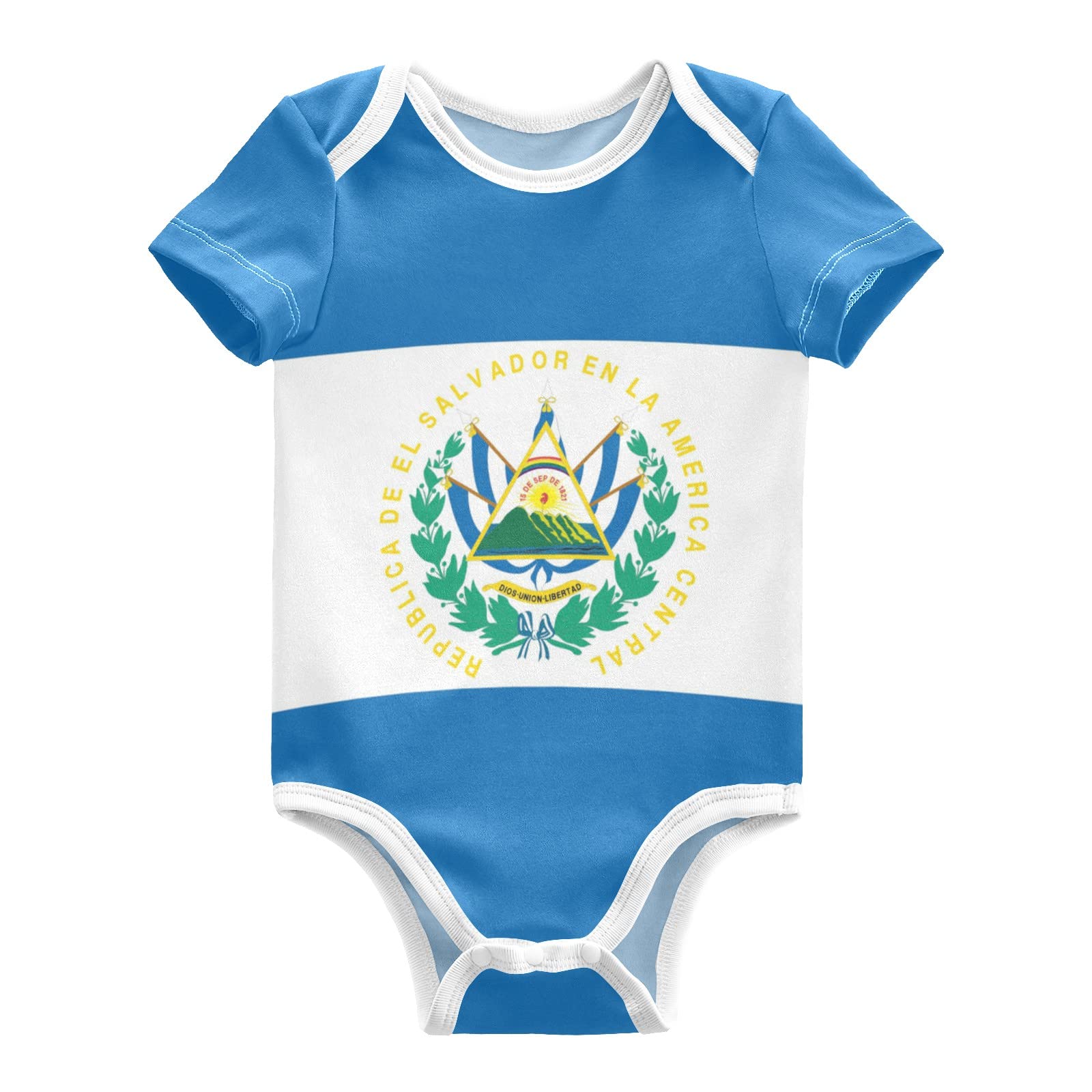 HURPAN Baby Bodysuits Cute Baby Rompers Short-Sleeve Soft Baby Outfit 0-24 months