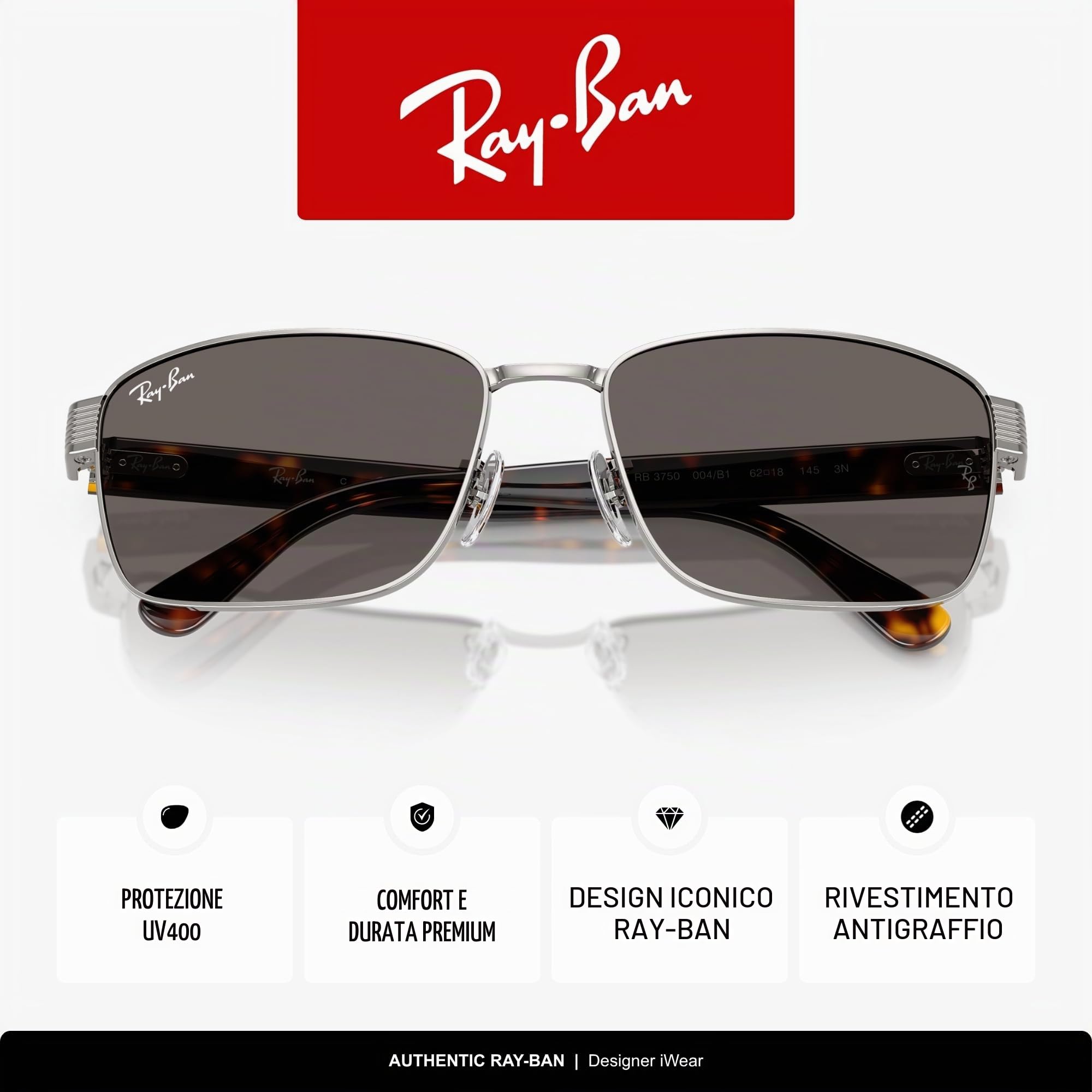 Ray-Ban Occhiali da sole unisex Rb3750