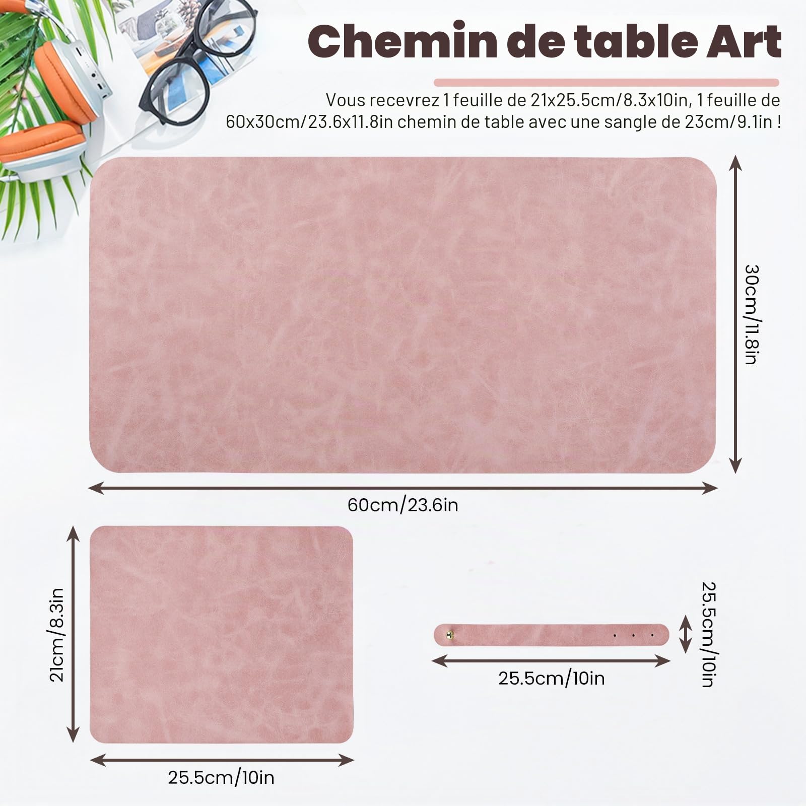 Lot de 2 tapis à ongles souples pliables et réutilisables pour bureau de table, coussinets à ongles en cuir antidérapants pour manucure, art, polonais, entraînement, maison, salon de bricolage