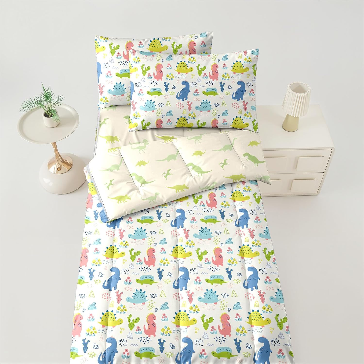 Boys Dinosaur Zipper Bedding Twin Dino Comforter Boys All in one Zipper Dinosaur Bedding