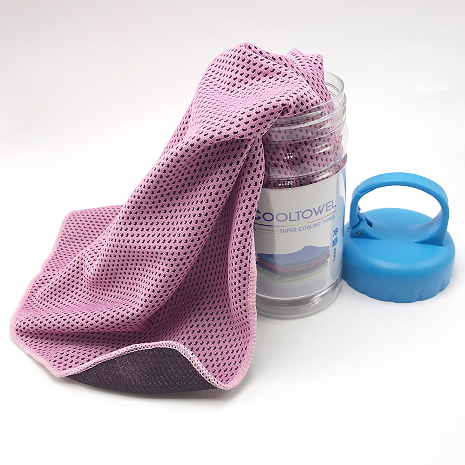 Cooling Towels for Hot Weather, Breathable Instant Quick Drying Ice Cool Microfibre Towel, Cooling Towel, Cool Towels For Extreme Heat For Men Women Kids Gym Workout Running Yoga Golf (Pink)