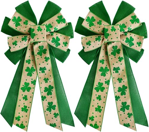 TONIFUL 2 lazos grandes de 20 pulgadas, decoraciones de Pascua, lazos de Pascua, lazos rosados, para decoración de Pascua, decoración de corona,