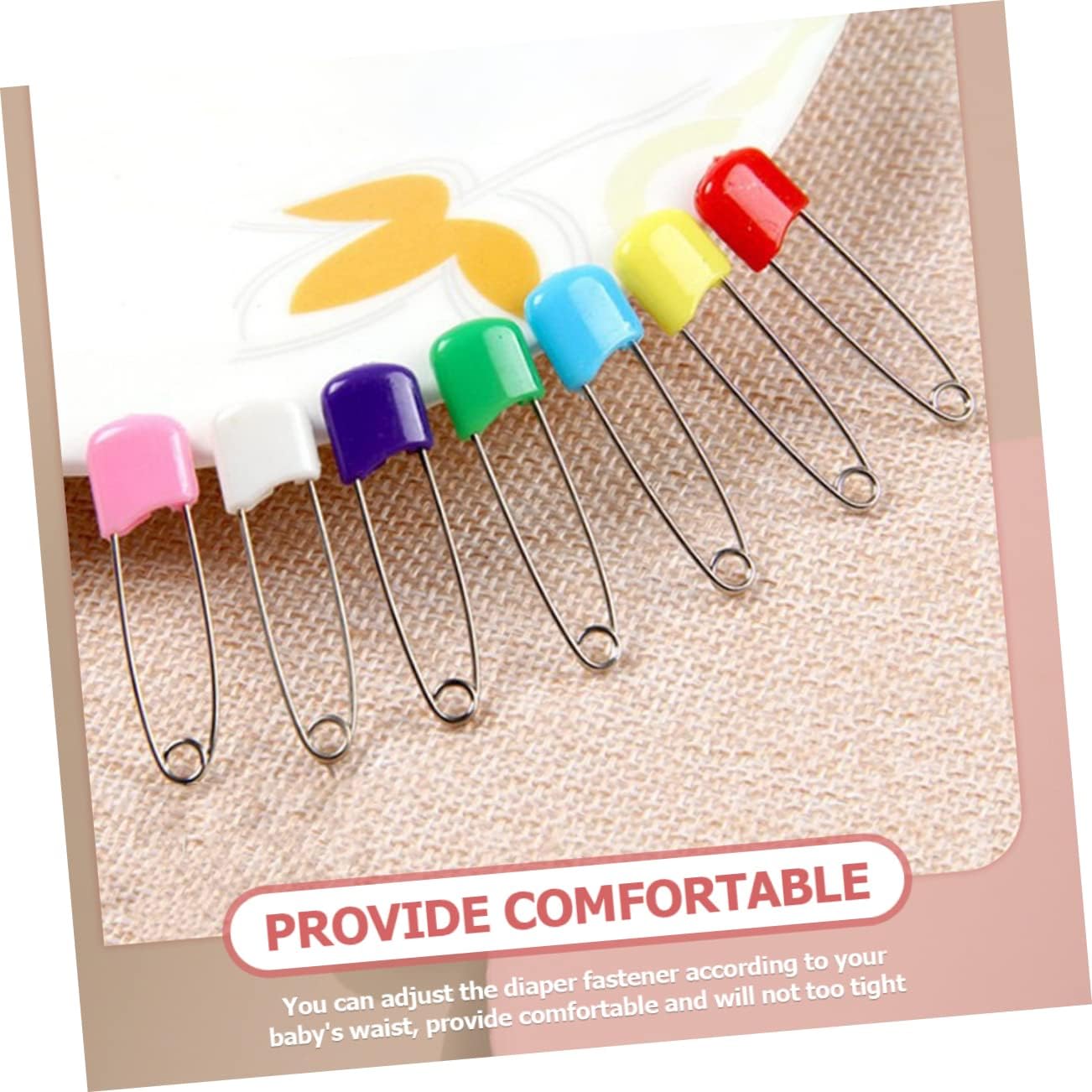 COHEALI 300pcs Safety Cloth Diaper Nappy Fasteners for Newborns Material Secure Locking Mechanism