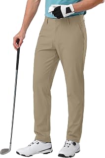 Men's Golf Pants - 30"/32" Dress Pants Wrinkle Free 5 Pockets Stretch Casual Work Travel Slacks