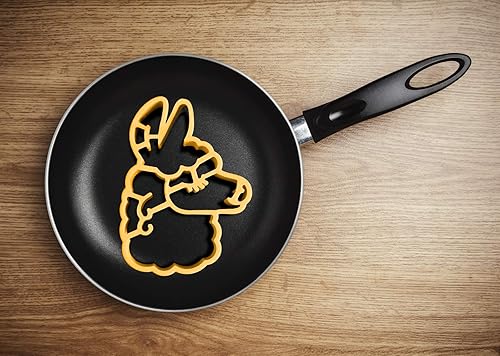 Miniatura 3 de Fred - Molde de desayuno original Crack A Smile, apto para microondas y lavavajillas, LLAMA