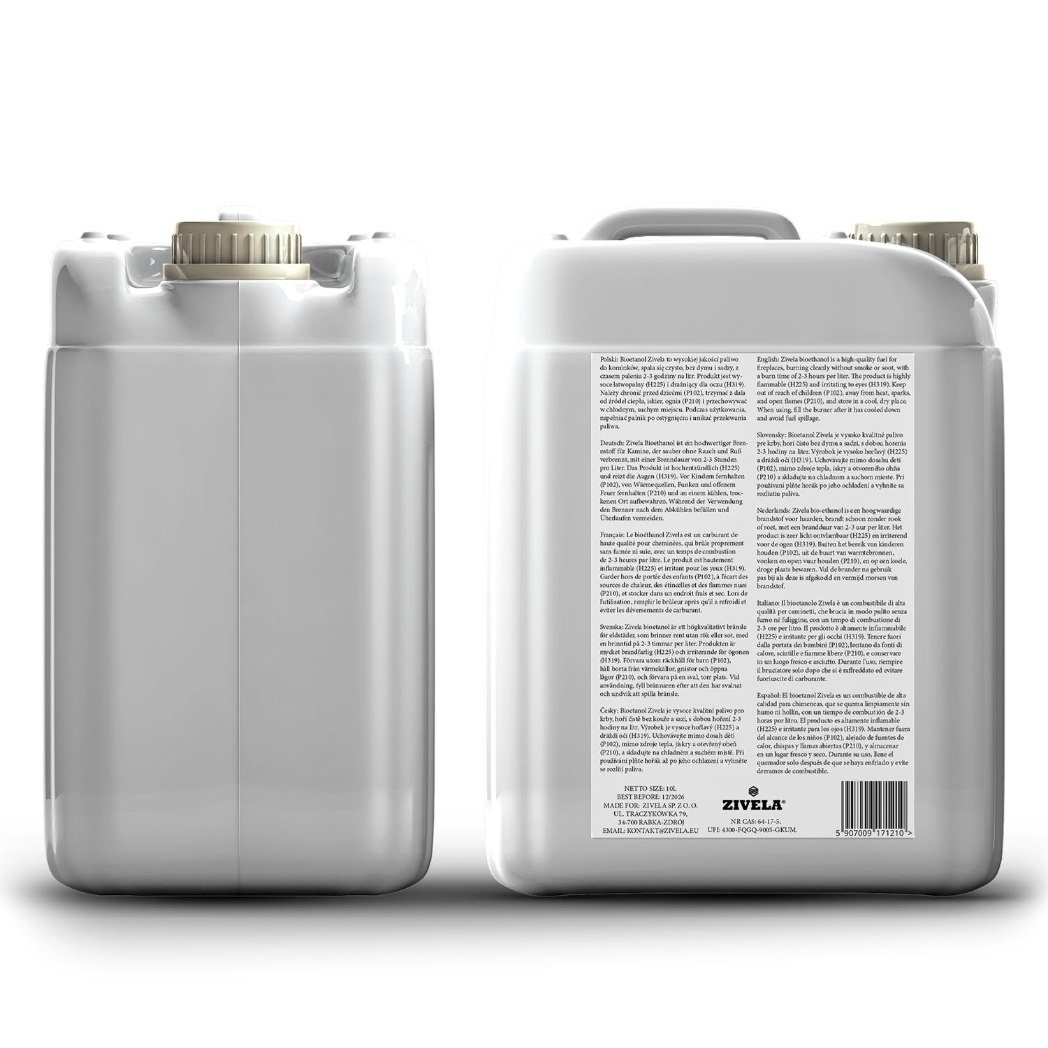 Bioetanol 96,6% 30L | Bio Alcohol Coco Aroma 96,6% 3x10L | Bioetanol para chimenea, chimenea de mesa, chimenea de bioetanol | Bioetanol Coco Aroma | Combustión limpia, sin humo, llama viva