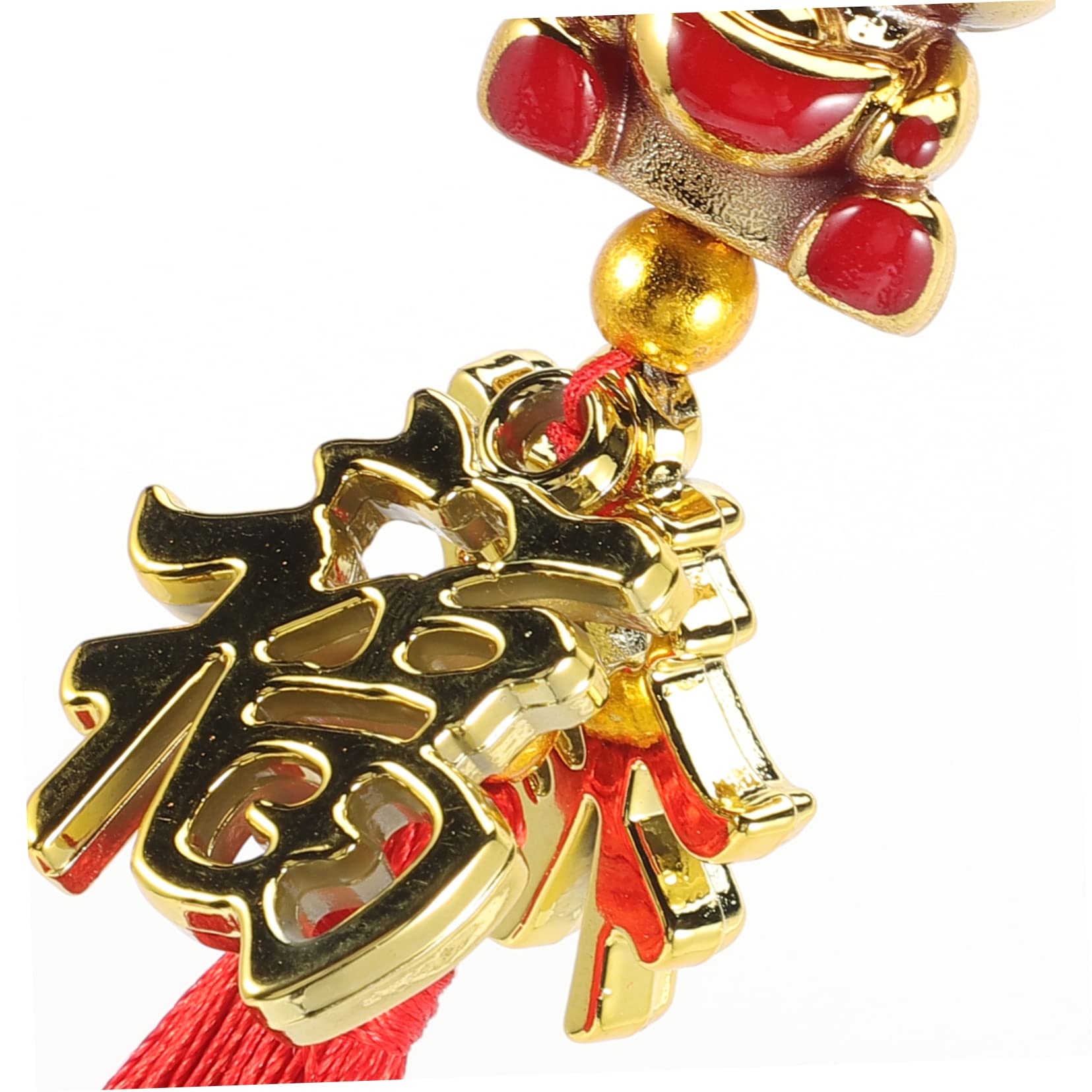 Alipis 20 Stück Neujahrsanhänger Sternzeichen Hase Anhänger Girlande Chinesisches Auto Hängezubehör Kaninchenstatue Bonsai Chinesische Anhänger Chinesische Feng Shui Charms