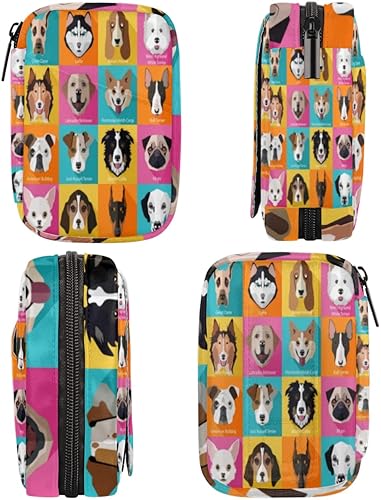 Miniatura 4 de Funny Dogs - Organizador de píldoras semanal grande, caja de pastilleros de viaje, organizador de medicamentos de 7 días, contenedor de píldoras