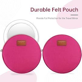 FASCINATE Magnifying Mirror 10X 1X Double Sided Magnification Makeup Vanity Mirror Rechargeable Lighted Mirror with 3 Color Lighting Modes Adjustable Rotation LED Vanity Mirror