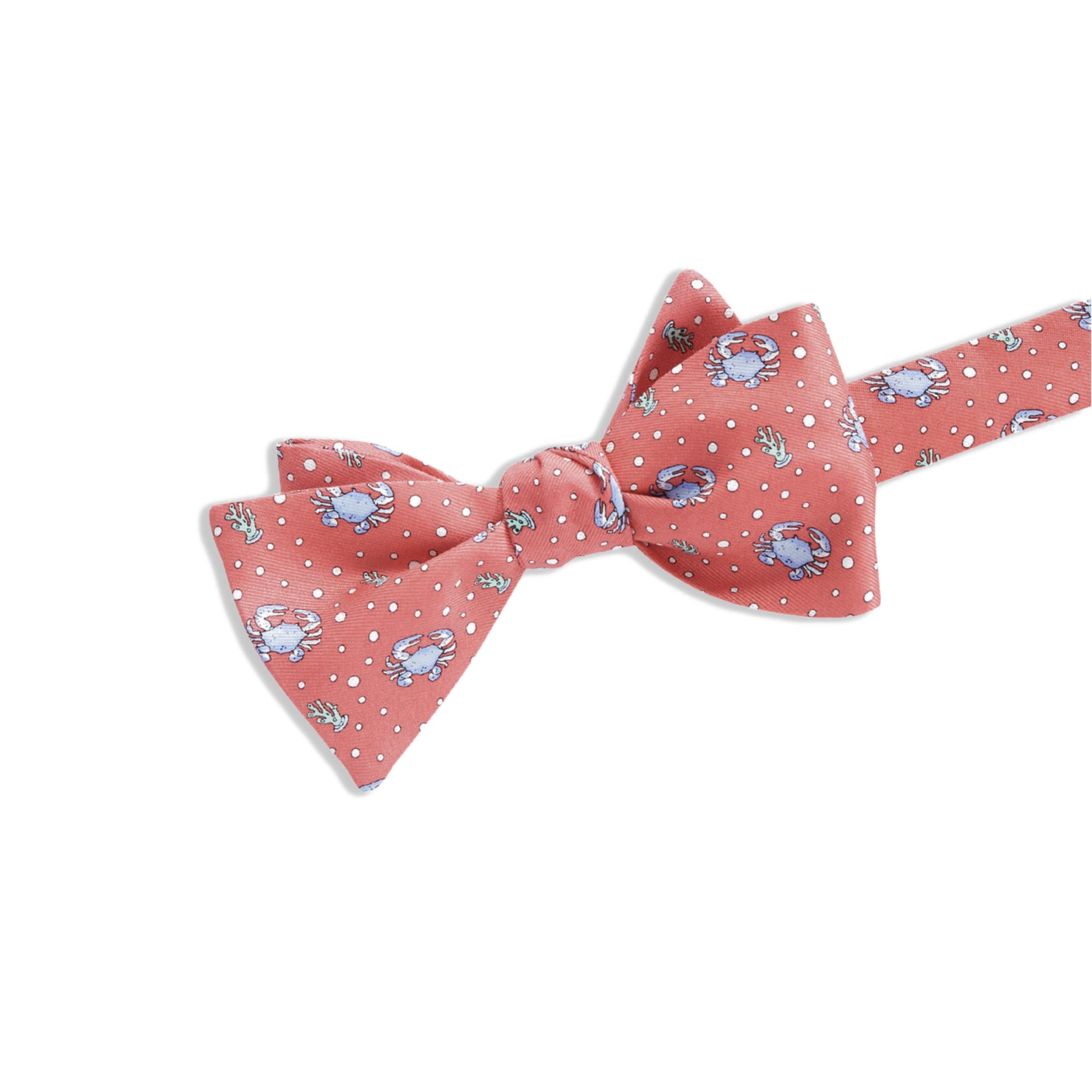 vineyard vines Men's Crab Bow Tie, Crab Raspberry, OS