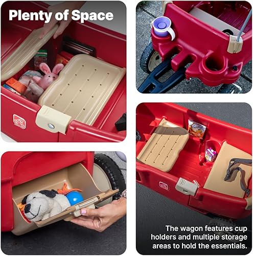 Miniatura 3 de Step2 vagón de remolque rojo