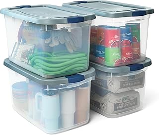 12 Dorm Living Room Ideas for Cute Practical Shared Spaces 131 Rubbermaid Roughneck Clear 66 Qt/16.5 Gal Storage Containers, Pack of 4 ...