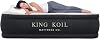 King Koil Full Size Plush Pillow Top Inflatable Air Mattress with Built-in Pump High-Speed Pump for Home, Camping, Guests, Luxury Double High Adjustable Blow Up Bed, Waterproof