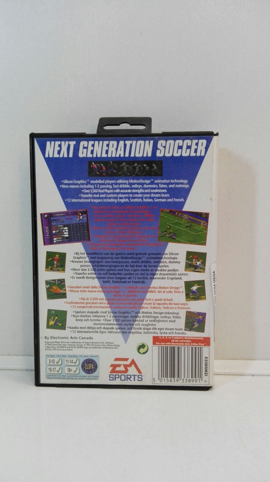 Jeu FIFA Soccer 96 - Sega Mega Drive (PAL) - Version Complète Avec Boîte Et Livret EA Sports - Bon état
