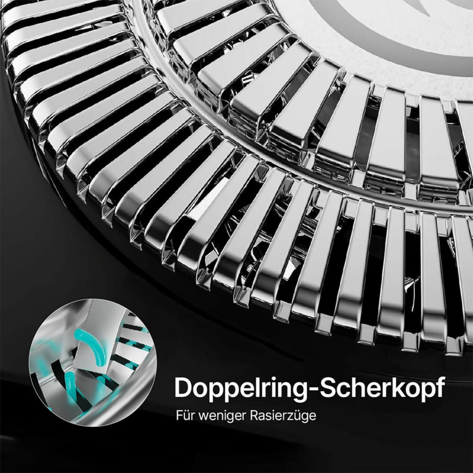 ProCut – Präzise 4D-Klingen und integrierter Trimmer für eine gründliche und angenehme Rasur，Elektrischer Rasierer，Geeignet für Nass und Trockeneinsatz