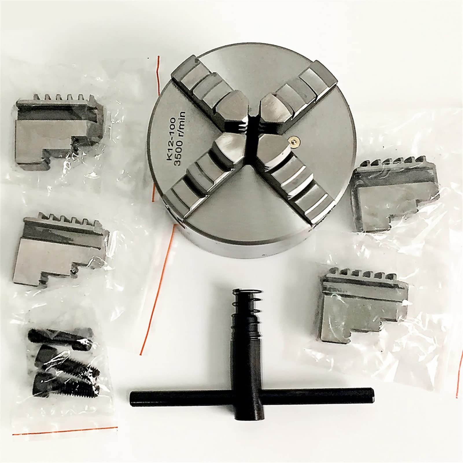 Uchwyt tokarski, 4 Jawe Chuck Self-Centring K12100 Manual '' Accessor