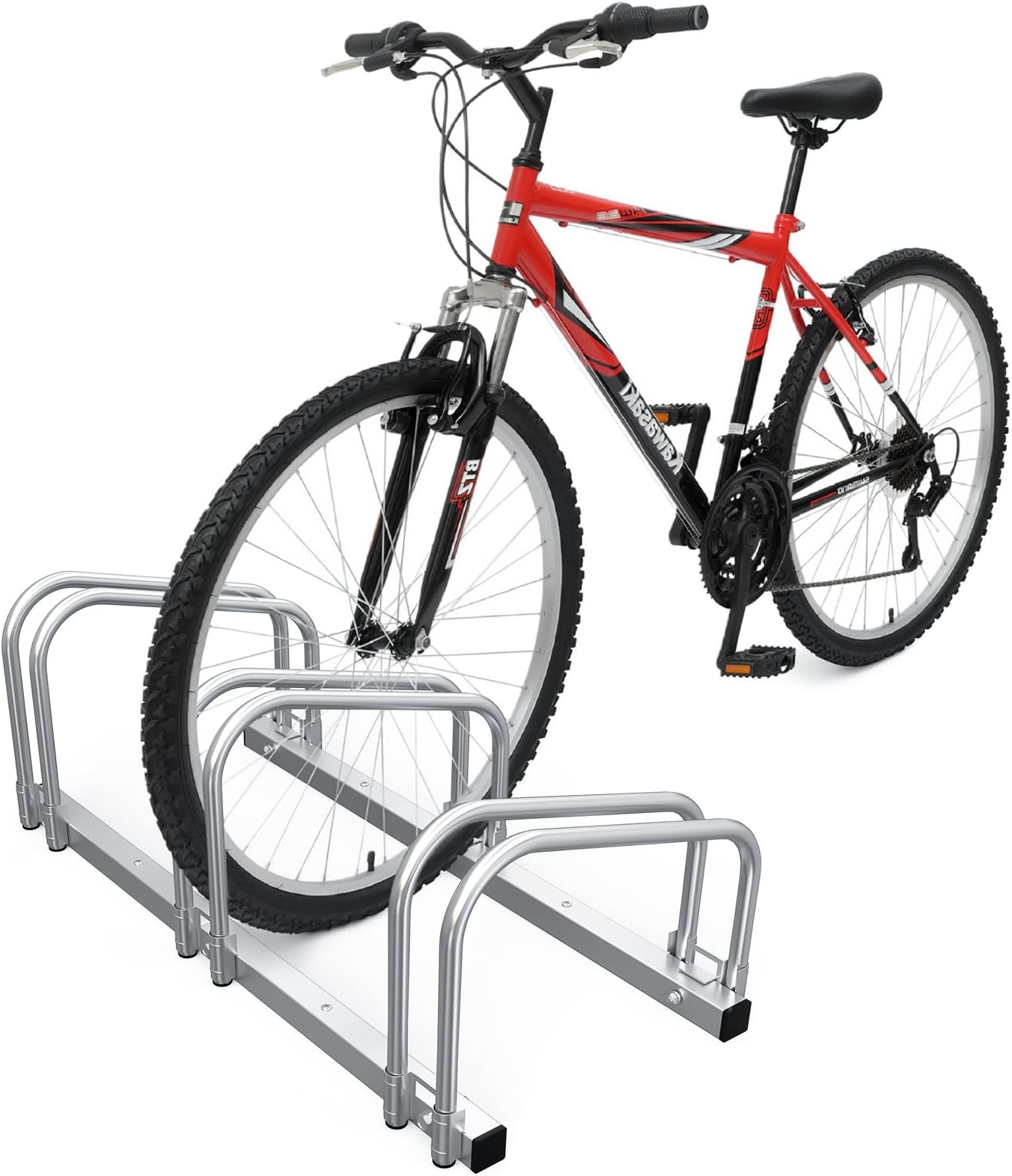 3 Bike Stand Floor or Wall mounted bike rack for garage Bicycle Parking rack Cycle Storage Locking Stand