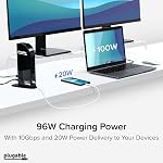 Plugable 13-in-1 USB C Docking Station 4K Triple Monitor with 100W Power Delivery | USB C Dock for Windows, Mac, ChromeOS, Thunderbolt | Driver Required | 3X HDMI and 3X DisplayPort (UD-ULTC4K)