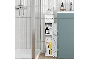 TuoxinEM Small Bathroom Storage Cabinet for Small Spaces - Ideal for Skinny...