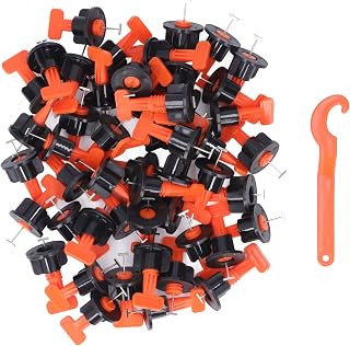 Tile Leveling System Kit 100pcsTile Installation Tools, 50pcs Tile Leveler with 1pcs Wrench for Wall or Floor