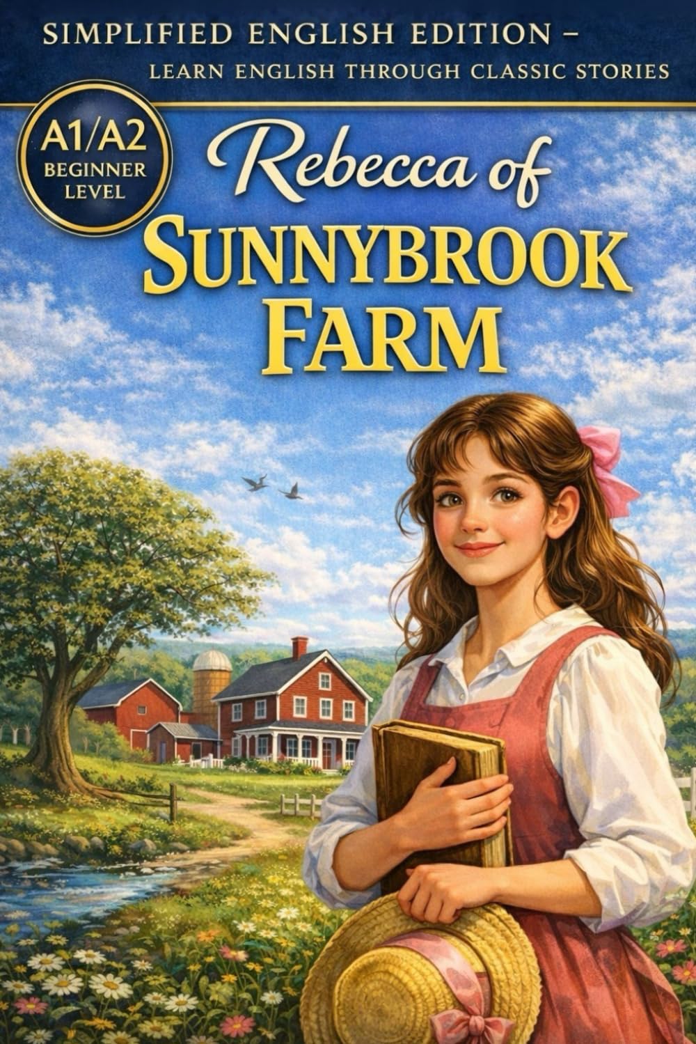 Rebecca of Sunnybrook Farm: Simplified English Edition (A1/A2 Beginner Level): Classic American Story for ESL Learners with Vocabulary, Grammar Focus, and Reading Practice