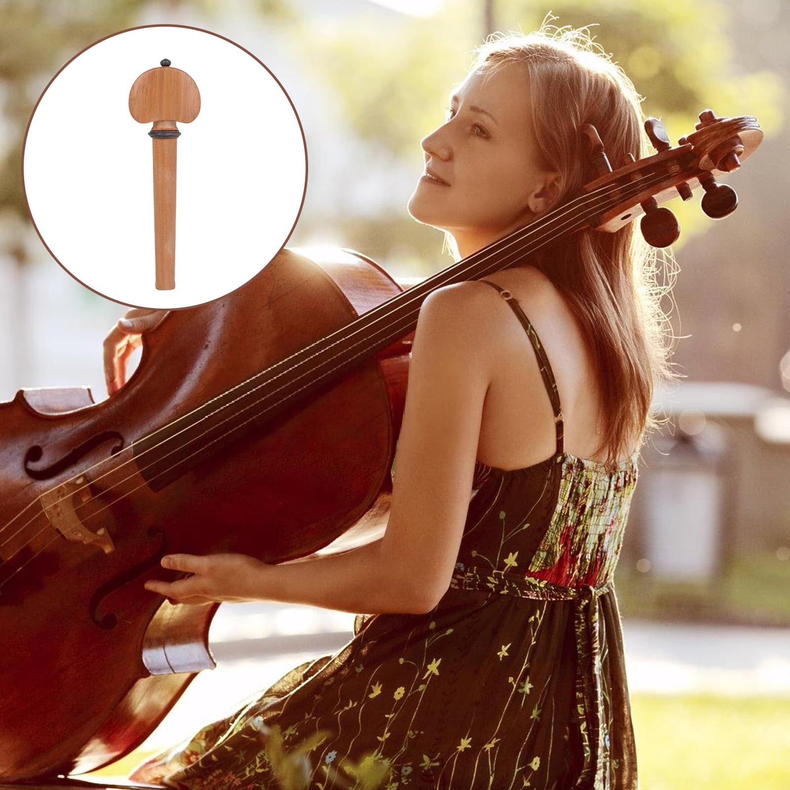 4Pcs/pack Cello Pegs Arts Craft Instrument Part For Cello Strings Wood Cello Tuning Pegs Part Parts Replacements Set