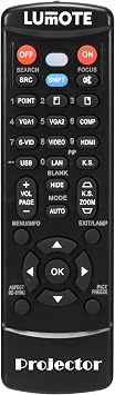 Replacement Remote Control for Christie LX700 LX505 LX605 LX37 LX45 LX40 Projector Black