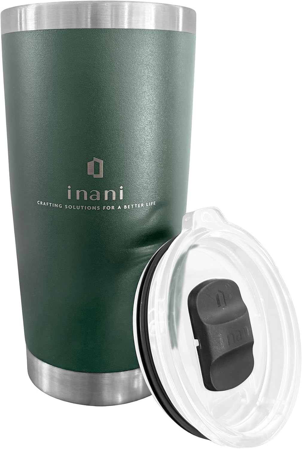 inani 20oz Stainless Steel Tumbler, Insulated Travel Coffee Cup, Leak-Resistant, Spill-Proof Lid, Dishwasher Safe, BPA-Free, Double-Wall Insulated Premium Travel Mug For Hot Or Iced Coffee, Navy Blue