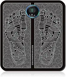 Massageador de pé EMS para remodelar as pernas, massageador elétrico EMS para pés, estimulador muscular, recarregável por USB, pulsos, de baixa frequência, massagem e circulação dos pés, máquina corporal