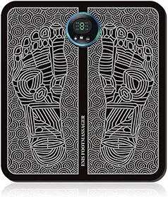 Massageador de pé EMS para remodelar as pernas, massageador elétrico EMS para pés, estimulador muscular, recarregável por USB, pulsos, de baixa frequência, massagem e circulação dos pés, máquina corporal