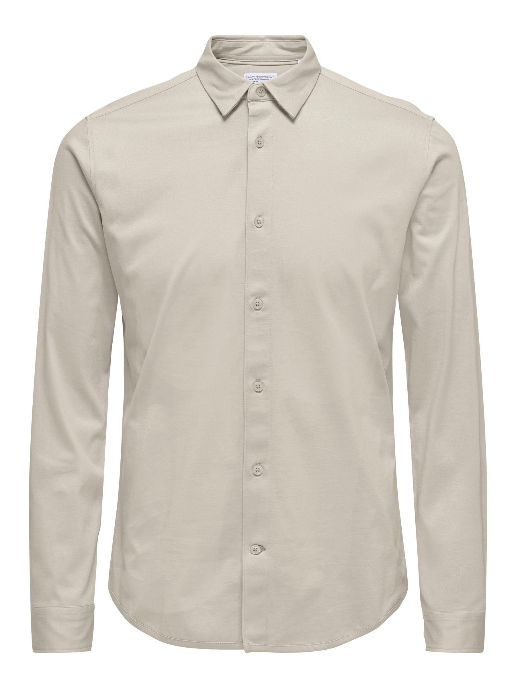 ONLY & SONS ONSROBIN B/U LS Stretch Shirt Noos, Moonstruck, S