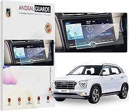 AnDeal Guards New Creta 2020-2025, SX SX O Auto, Accessories Infotainment System Unbreakable Screen Guard (Transparent, Petrol and Diesel, 10.25inch) Pack of 1