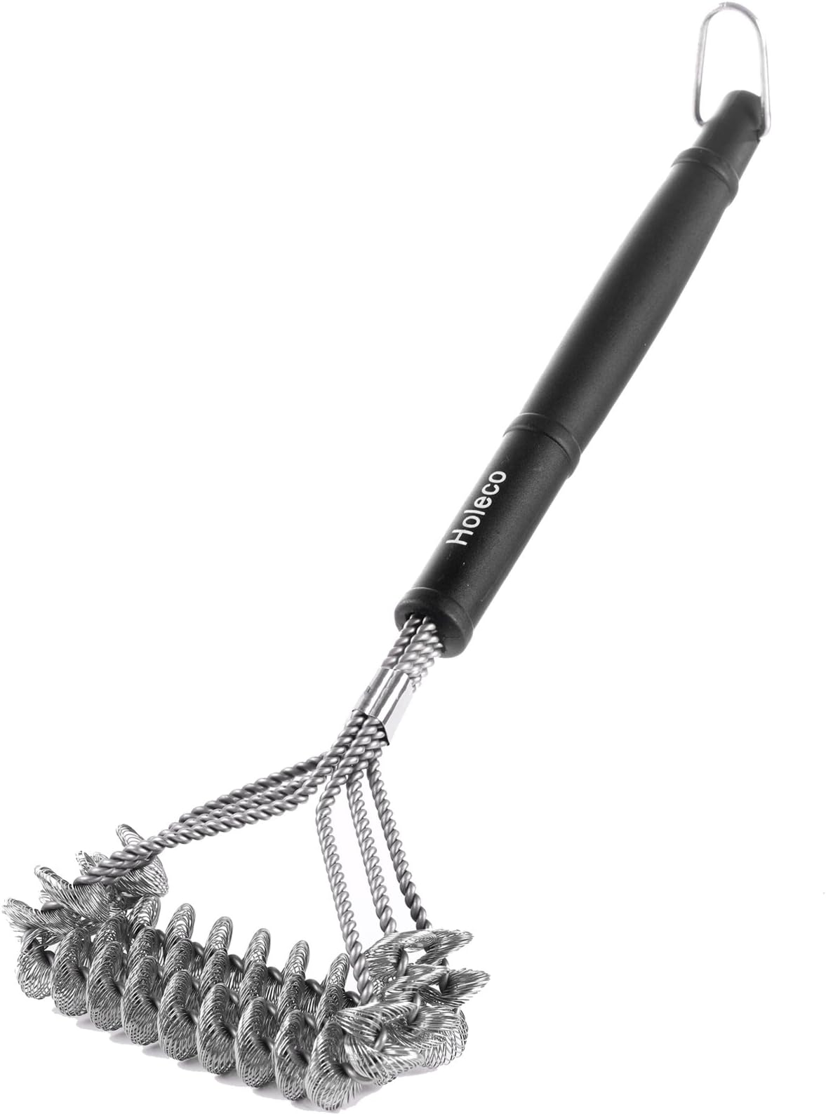 Grill Brush Without Bristles Long Handle, 16.92" (Length),Helix Grill Brush Safe For All Grills. Durable & Effective, Perfect for Cleaning Weber Grills Quickly, A Perfect Gift For Barbecue Lovers.