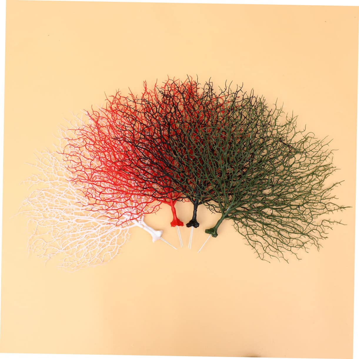 GOOHOCHY 1pc Plastic Coral Branch Decoration Realistic Green Artificial Coral for Aquarium Home and Wedding Decor Prop