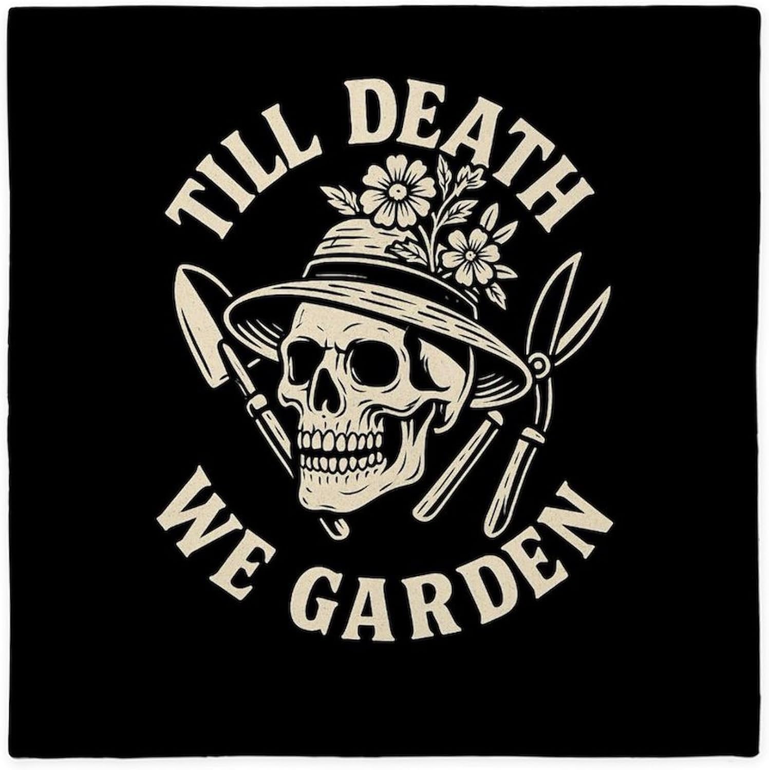 CafePress Dead Serious About Plants Queen Duvet Cover, Printed Comforter Cover, Unique Bedding