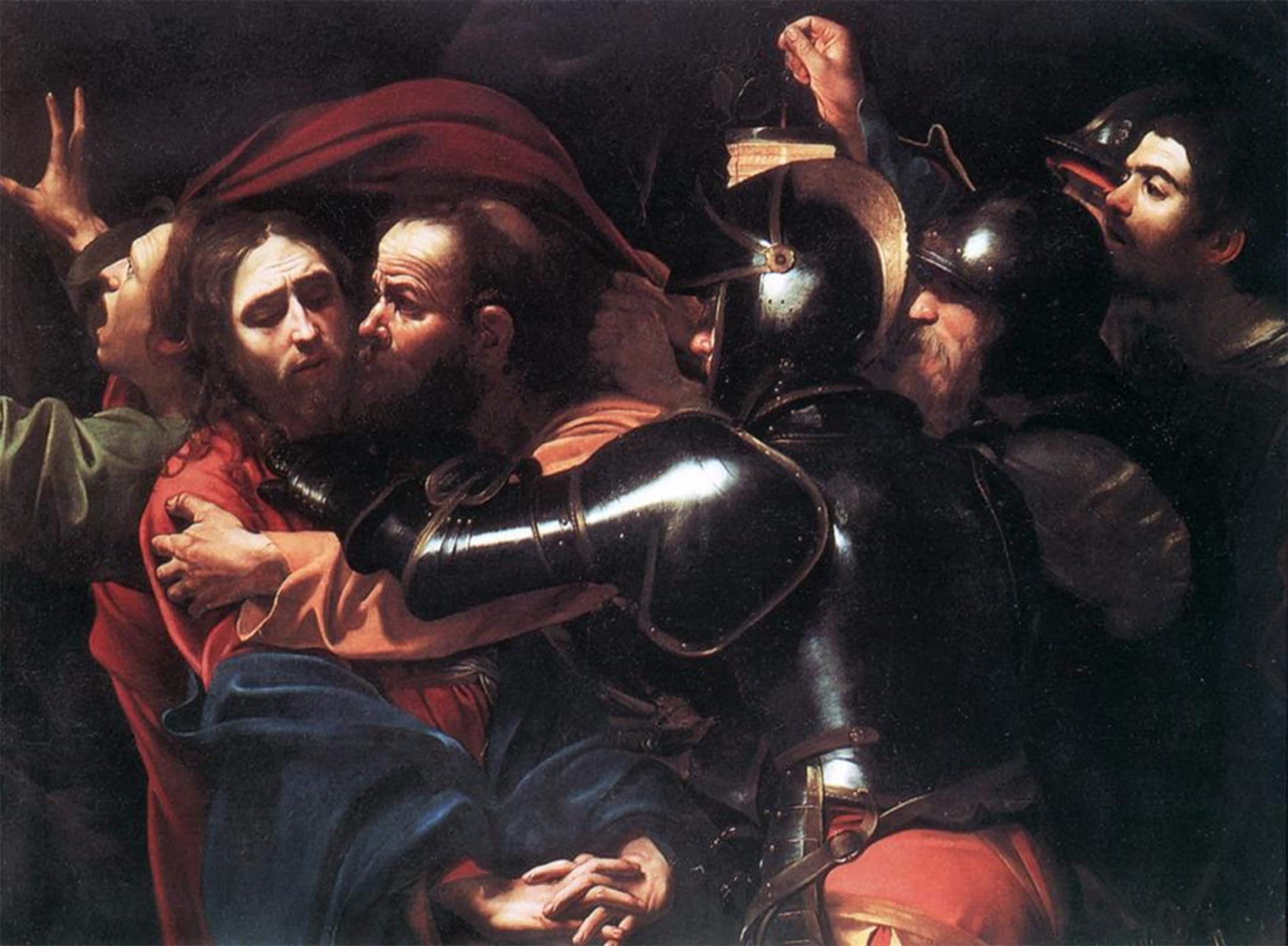 SERENDIPITP Vintage Wall Art Canvas Nordic Poster Canvas Print Picture Taking of Christ by Caravaggio Wall Art Poster for Home Decor 60x90cm