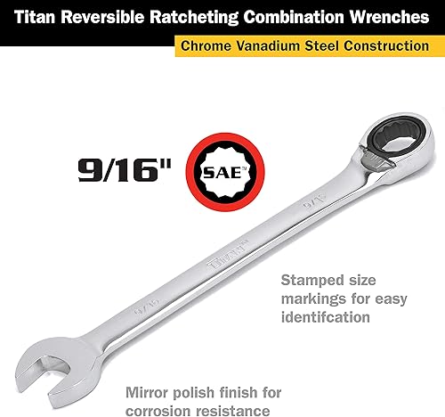 Miniatura 2 de Titan Herramientas - Llave de trinquete 916 (14606)