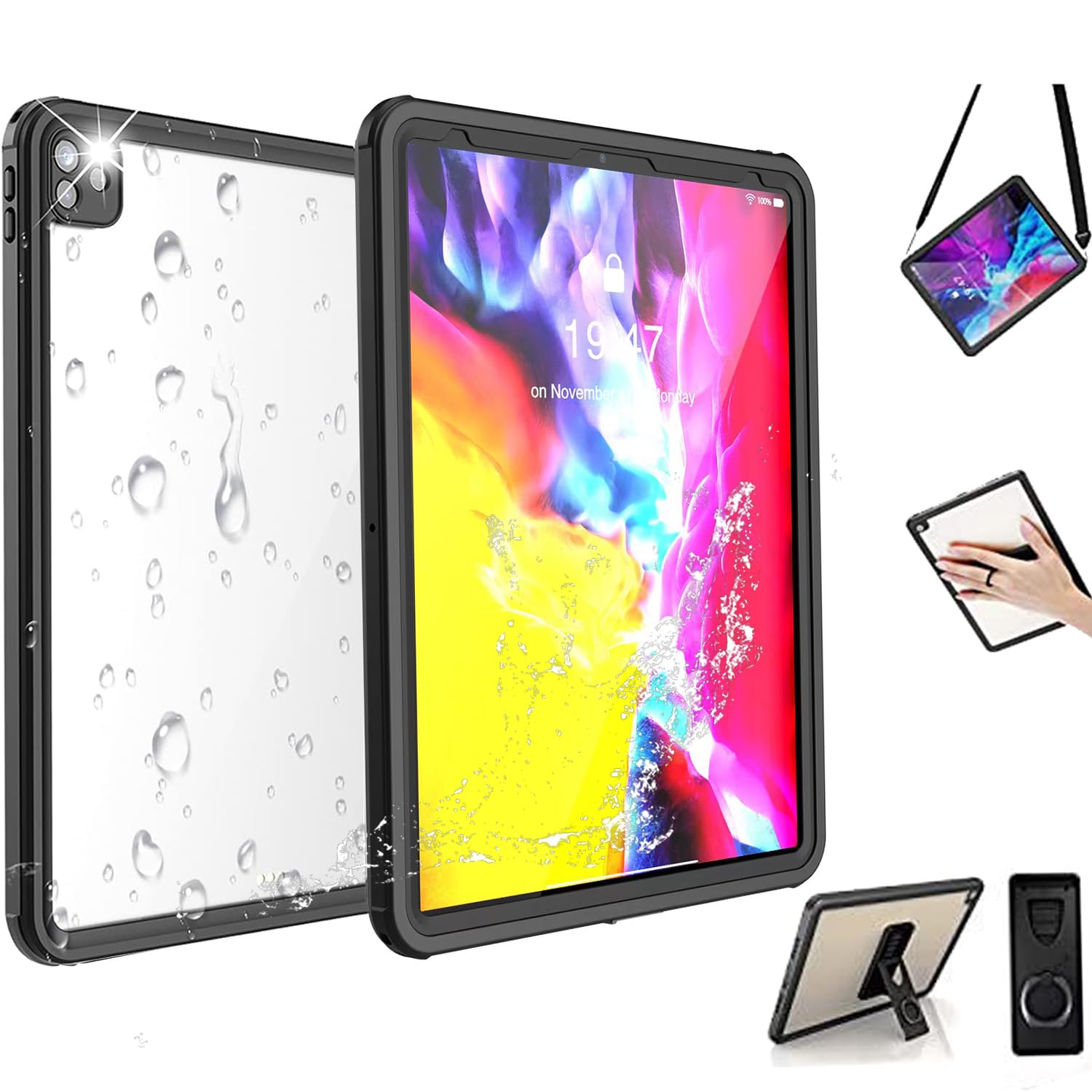 Amazon.co.jp: 2020春モデルiPad Pro 12.9 第四世代防水ケース アイ 